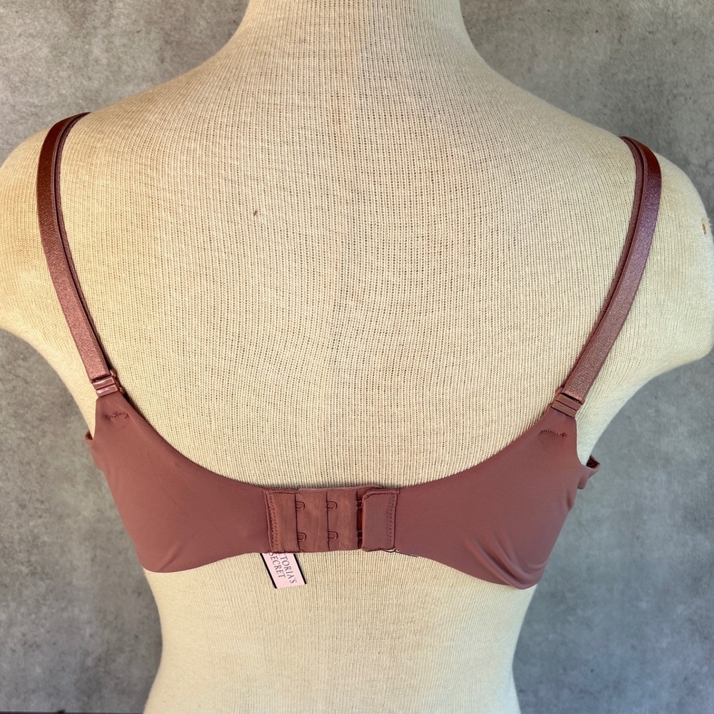 Victoria Secret t-shirt lightly lined full coverage bra 36D warm brown comfort